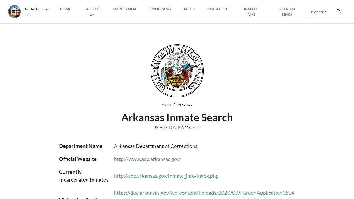 Arkansas Inmate Search – Arkansas Department of ...